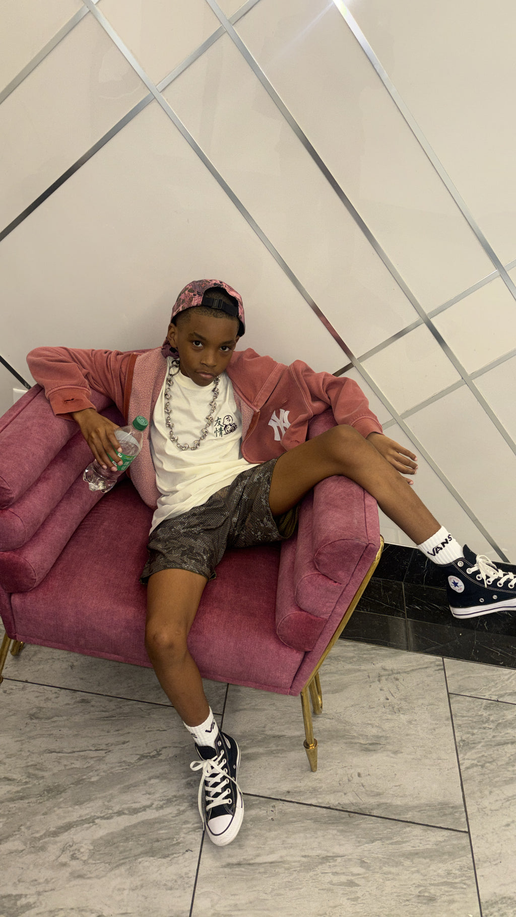 Kids unisex Custom Distressed Zip Up